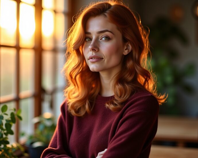 Adoptez la teinte rouge auburn : une couleur vibrante et chaleureuse pour illuminer votre style