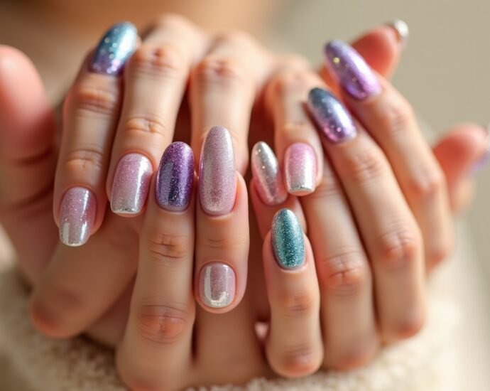 Paillettes pour ongles : inspirations éclatantes pour des manucures uniques et brillantes