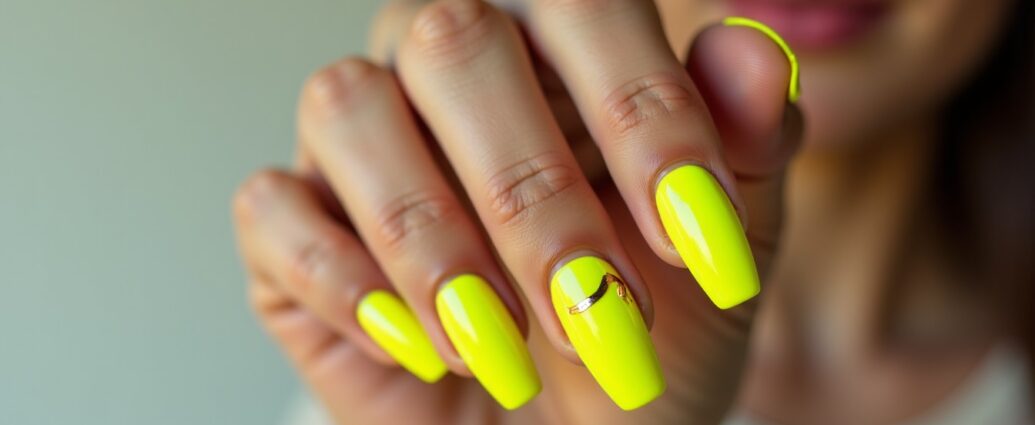 Osez le nail art jaune fluo pour des ongles vibrants et uniques