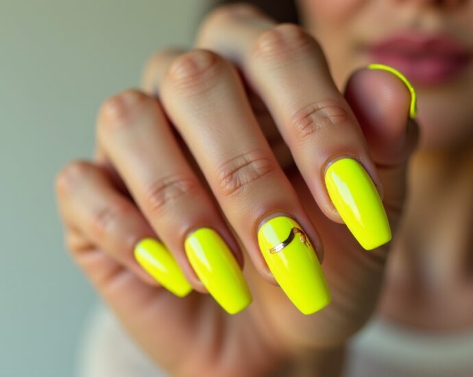 Osez le nail art jaune fluo pour des ongles vibrants et uniques